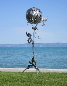 XL stainless steel garden sculpture